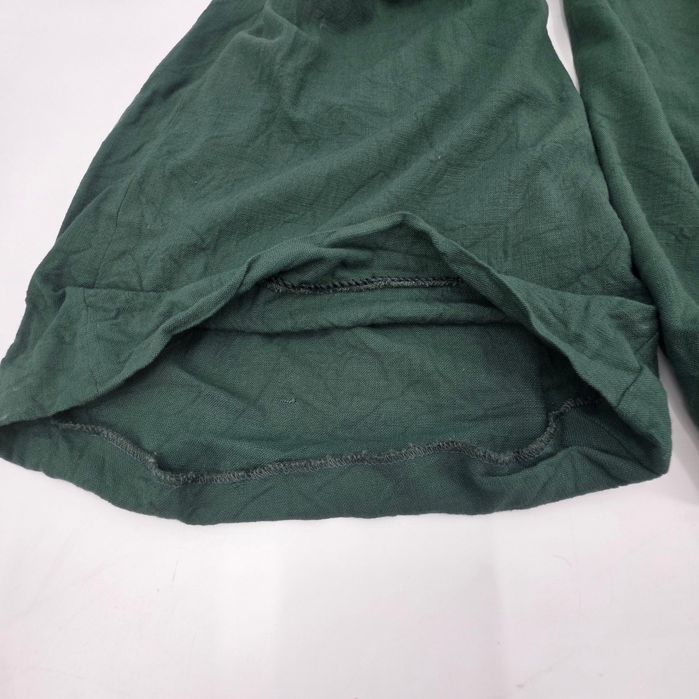 VERONICA BEARD MARBEAU PANTS WOMENS SIZE 16 GREEN TROUSERS PLEATED LINEN ***READ - Picture 14 of 16